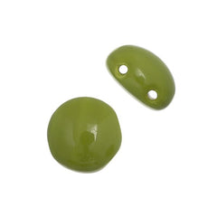 Czech Candy Beads 22/strand - Opaque Olivine