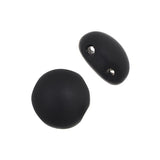 *Czech Candy Beads 8mm Matte Black 22/strand