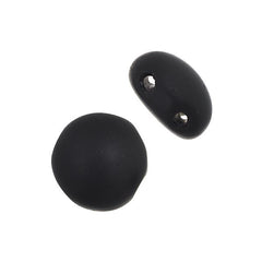 Czech Candy Beads 22/strand - Matte Black