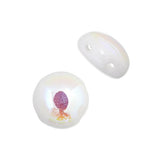 *Czech Candy Beads 8mm White Alabaster AB 22/strand