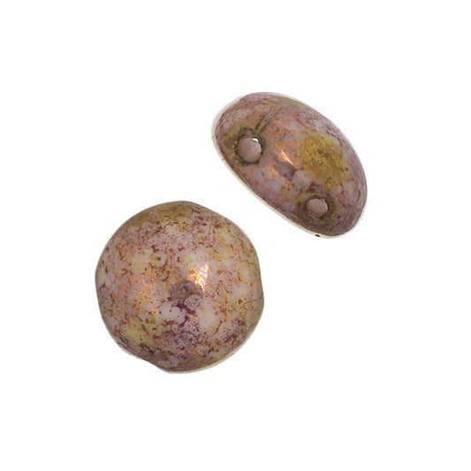 *Czech Candy Beads 8mm Pink Terracotta Luster 22/strand