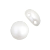 *Czech Candy Beads 8mm White Pearl Pastel 22/strand
