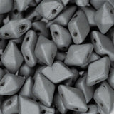 *5x8mm Czech Diamonduo Beads Concrete Grey 5.5g