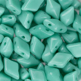 *5x8mm Czech Diamonduo Beads Turquoise 5.5g