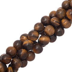 10mm Tiger Eye (Natural) Beads 15-16" Strand