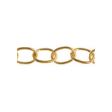 Chain Cable 7x9mm Links Brass 1m