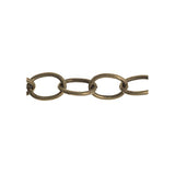 Chain Cable 7x9mm Links Antique Brass 1m