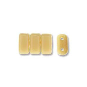 *Czech Brick Beads Opaque Light Beige 50/strand