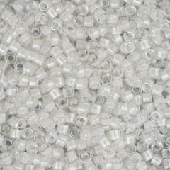 11/0 Delica Bead #0066 White AB Lined 5.2g