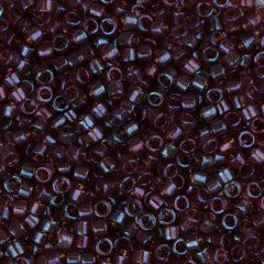 11/0 Delica Bead #0104 Tr Raspberry AB Gold Luster 5.2g