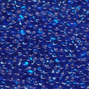3.4mm Miyuki Drop Silver Lined Sapphire 25g