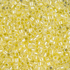 11/0 Delica Bead #0232 Pale Yellow Ceylon Lined 5.2g