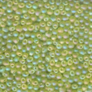 3.4mm Miyuki Drop Matte Chartreuse AB 25g