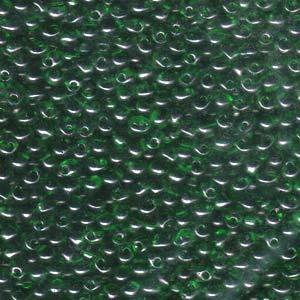 3.4mm Miyuki Drop Transparent Green 25g