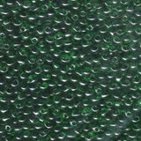 3.4mm Miyuki Drop Transparent Green 25g