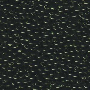 3.4mm Miyuki Drop Transparent Olive 25g