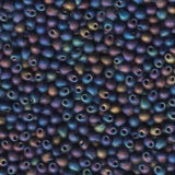 3.4mm Miyuki Drop Matte Black AB 25g