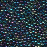 3.4mm Miyuki Drop Metallic Blue Green Iris 25g