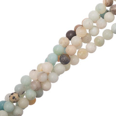 6mm Amazonite (Natural) Beads 15-16" Strand