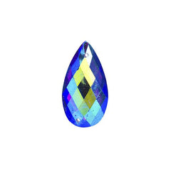 Royal Blue AB 16x30mm Tear Drop Sew On Stone #9026-02 10/pk