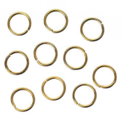 6mm Gold Jump Rings 20 Grams