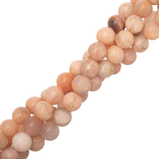 Multi Moonstone Beads 8mm Round (Natural) Beads 15-16" Strand