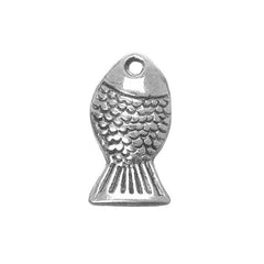 9/16" Fish Metal Charm 5/pk