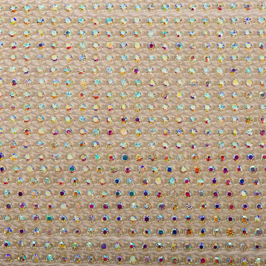 Plastic 2mm Clear AB Rhinestone Banding by the Yard