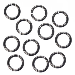 7mm Gunmetal Jump Rings 25/pk