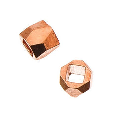 Column 3mm, Rose Gold Metal Bead 50/pk