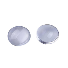 Glass Cabochons, 20mm Round Clear 10/pk