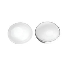 Glass Cabochons, 25mm Round Clear 10/pk