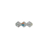 Preciosa Bicone 4mm Crystal AB Each