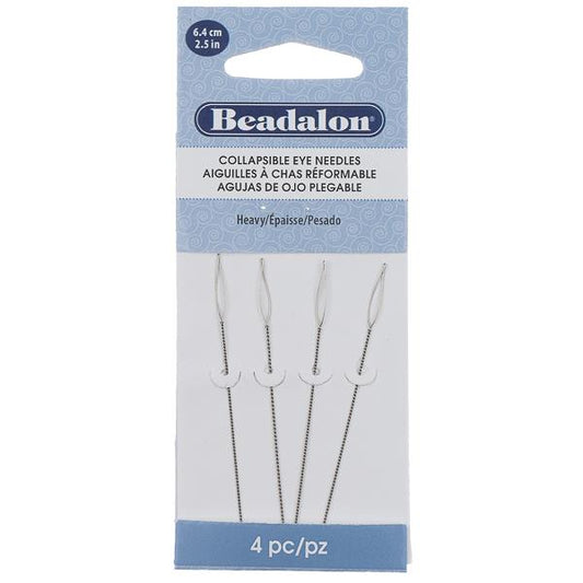 Collapsible Eye Heavy Needles 4/pk