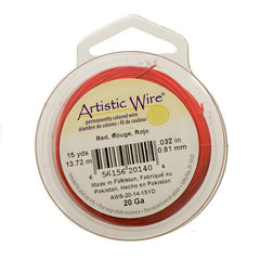 20g Artistic Wire Red 15yd