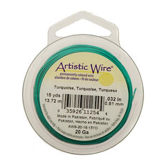 20g Artistic Wire Turquoise 15yd