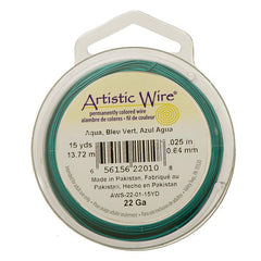 22g Artistic Wire Aqua 15yd