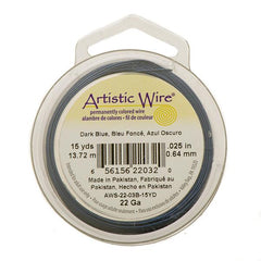 22g Artistic Wire Dark Blue 15yd