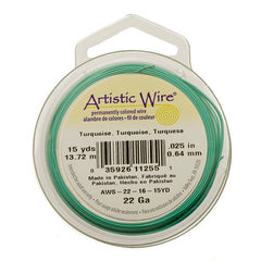 22g Artistic Wire Turquoise 15yd