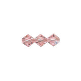Preciosa Bicone 4mm Light Rose AB Each