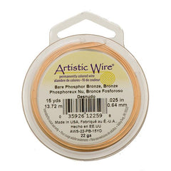 22g Artistic Wire Bare Phosphor Bronze 15yd