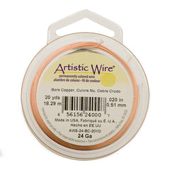 24g Artistic Wire Bare Copper 20yd