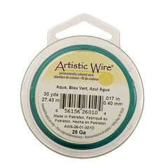 26g Artistic Wire Aqua 30yd