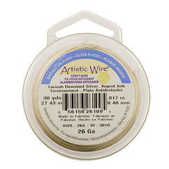 26g Artistic Wire Non-Tarnish Silver 30yd