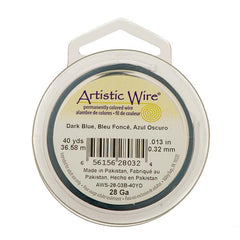 28g Artistic Wire Dark Blue 40yd