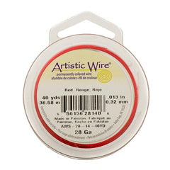 28g Artistic Wire Red 40yd