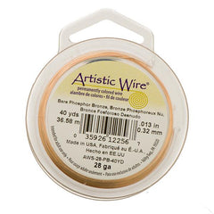 28g Artistic Wire Bare Phosphor Bronze 40yd