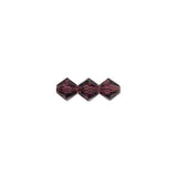Preciosa Bicone 4mm Amethyst Each