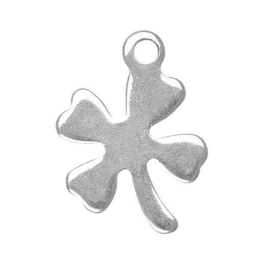 Clover Metal Charm 14x10mm 5/pk