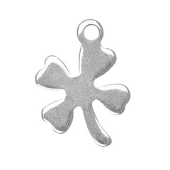 1/2" Clover Metal Charm 5/pk